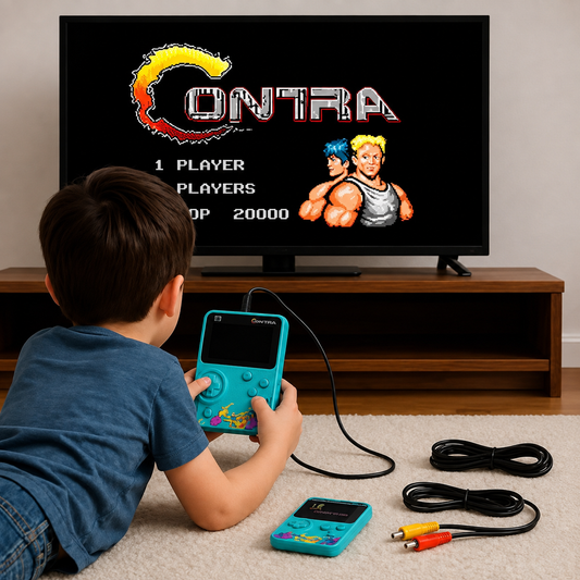 G5 or SUP Retro Game Box  Portable Handheld Game Console with 400+ Built-In Games