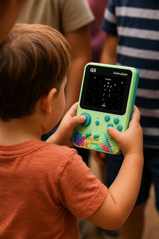 G5 or SUP Retro Game Box  Portable Handheld Game Console with 400+ Built-In Games